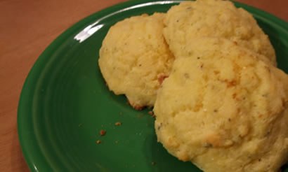 Cheesy Garlic-Herb Drop Biscuits