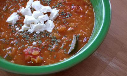 Red Lentil & Vegetable Soup