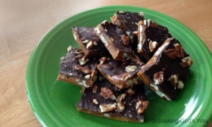 Salted Chocolate-Toffee Pecan Brittle